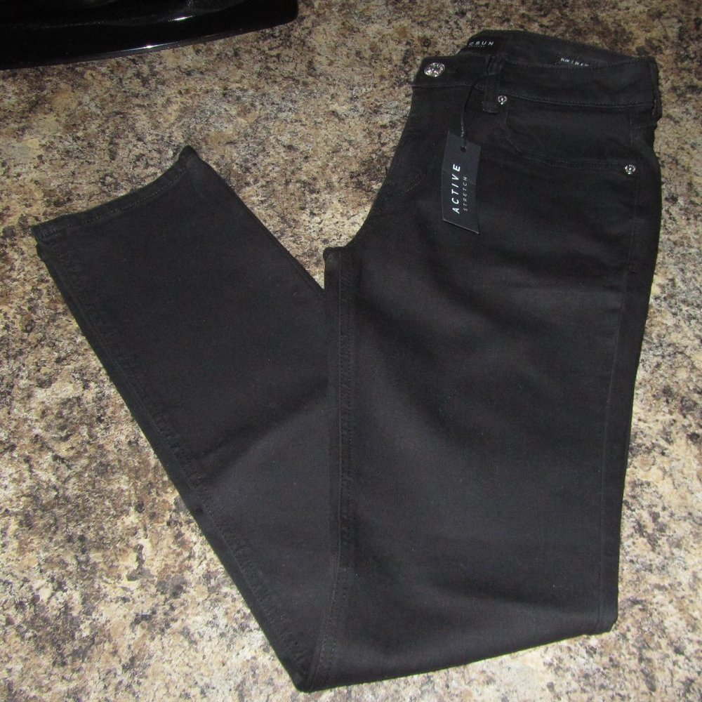 Women's PACSUN Black Active Stretch Slim Jeans 29 X 32. NWT.